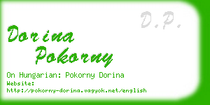 dorina pokorny business card